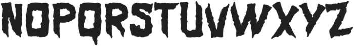 Jagged Terror Regular otf (400) Font UPPERCASE