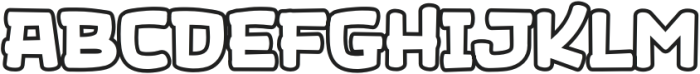Jagonk Brow Outline otf (400) Font UPPERCASE