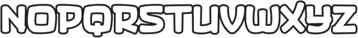 Jagonk Brow Outline otf (400) Font UPPERCASE