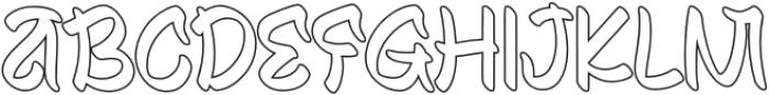 Jagrof Outline otf (400) Font UPPERCASE