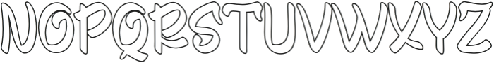 Jagrof Outline otf (400) Font UPPERCASE