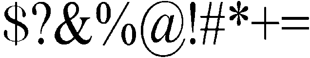 Jaguar Regular otf (400) Font OTHER CHARS