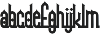 Jahilliah Regular ttf (400) Font LOWERCASE