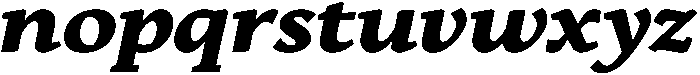 Jahrad Bold Italic otf (700) Font LOWERCASE