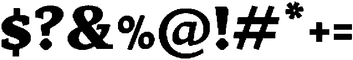 Jahrad Bold otf (700) Font OTHER CHARS