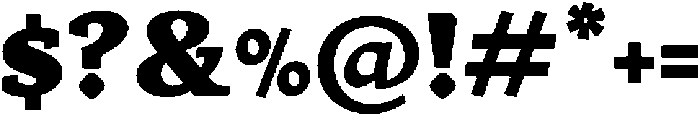 Jahrad ExtraBold otf (700) Font OTHER CHARS