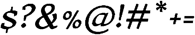 Jahrad Italic otf (400) Font OTHER CHARS