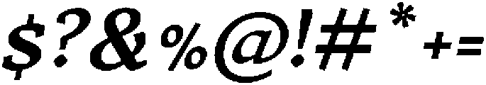 Jahrad Medium Italic otf (500) Font OTHER CHARS