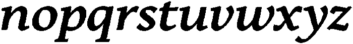 Jahrad Medium Italic otf (500) Font LOWERCASE