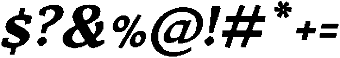 Jahrad SemiBold Italic otf (600) Font OTHER CHARS