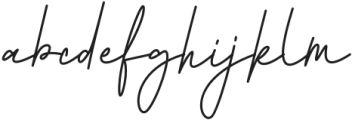 Jakarta Signature Regular otf (400) Font LOWERCASE