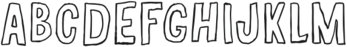 Jalapeno Outline otf (400) Font UPPERCASE