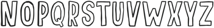 Jalapeno Outline otf (400) Font LOWERCASE