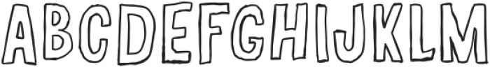 Jalapeno Outline ttf (400) Font UPPERCASE