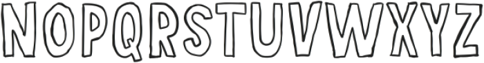 Jalapeno Outline ttf (400) Font UPPERCASE