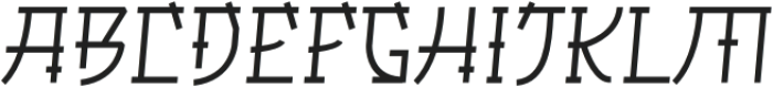 Jalturey Regular otf (400) Font UPPERCASE