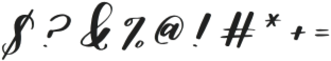 JamJar Script Regular otf (400) Font OTHER CHARS