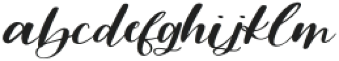 JamJar Script Regular otf (400) Font LOWERCASE