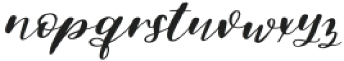 JamJar Script Regular otf (400) Font LOWERCASE