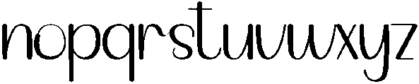 Jamaica Regular otf (400) Font LOWERCASE