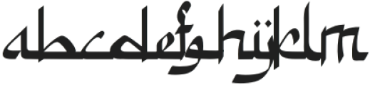 Jamal Alsadaqa Regular otf (400) Font LOWERCASE