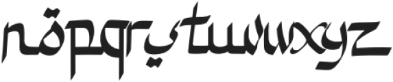 Jamal Alsadaqa Regular otf (400) Font LOWERCASE