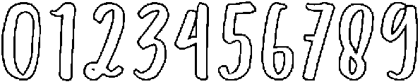 Jamarius Outline Regular otf (400) Font OTHER CHARS