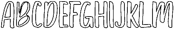 Jamarius Outline Regular otf (400) Font UPPERCASE