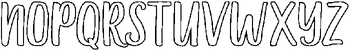 Jamarius Outline Regular otf (400) Font UPPERCASE