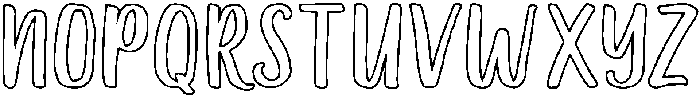 Jamarius Outline Regular otf (400) Font LOWERCASE