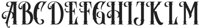 Jamesoon Regular otf (400) Font UPPERCASE