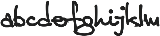 Jamie Handwriting Bold otf (700) Font LOWERCASE