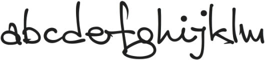 Jamie Handwriting Light otf (300) Font LOWERCASE
