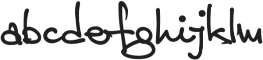 Jamie Handwriting Regular otf (400) Font LOWERCASE