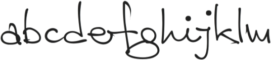 Jamie Handwriting Thin otf (100) Font LOWERCASE