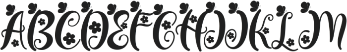 Janetha Spring otf (400) Font UPPERCASE