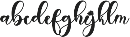 Janetha Spring otf (400) Font LOWERCASE