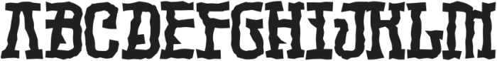 Jangos Distort otf (400) Font UPPERCASE