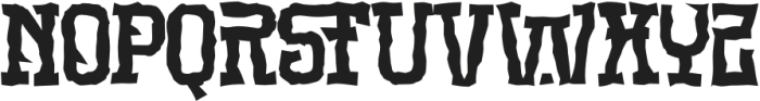 Jangos Distort otf (400) Font UPPERCASE