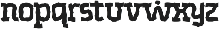 Jangos Distort otf (400) Font LOWERCASE