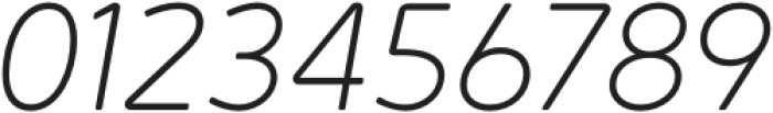 Jano Round ExtraLight Italic otf (200) Font OTHER CHARS