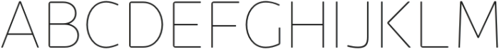 Jano Round Thin otf (100) Font UPPERCASE