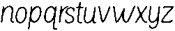 Jano ttf (400) Font LOWERCASE