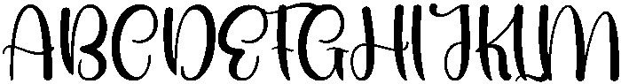 January Regular otf (400) Font UPPERCASE