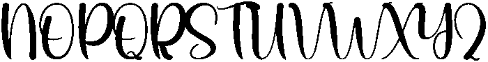 January Regular otf (400) Font UPPERCASE