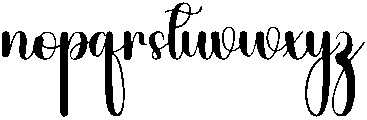 January Regular otf (400) Font LOWERCASE