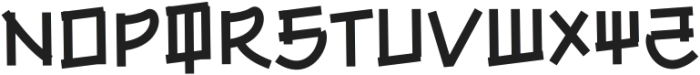 Japan Metrix Regular otf (400) Font UPPERCASE