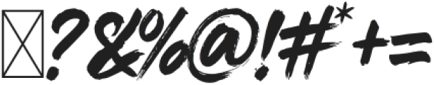Japanese Brush Font Regular otf (400) Font OTHER CHARS