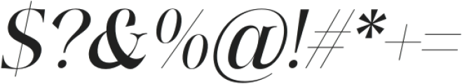 Jarekuh-Italic otf (400) Font OTHER CHARS