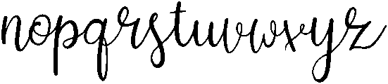 Jasmine otf (400) Font LOWERCASE